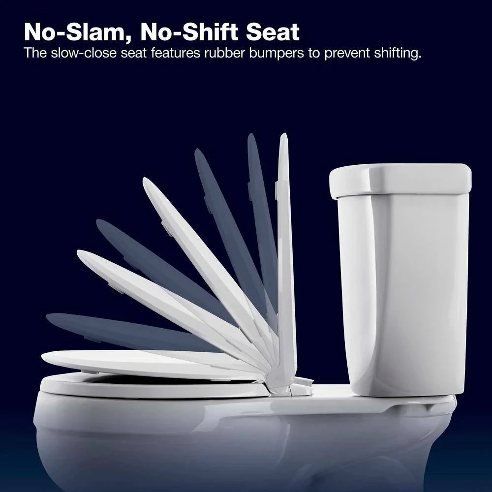 Extra Tall Highline Arc Complete Solution 2-piece 1.28 GPF Single Flush Elongated Toilet in White (Seat Included) 78305-0