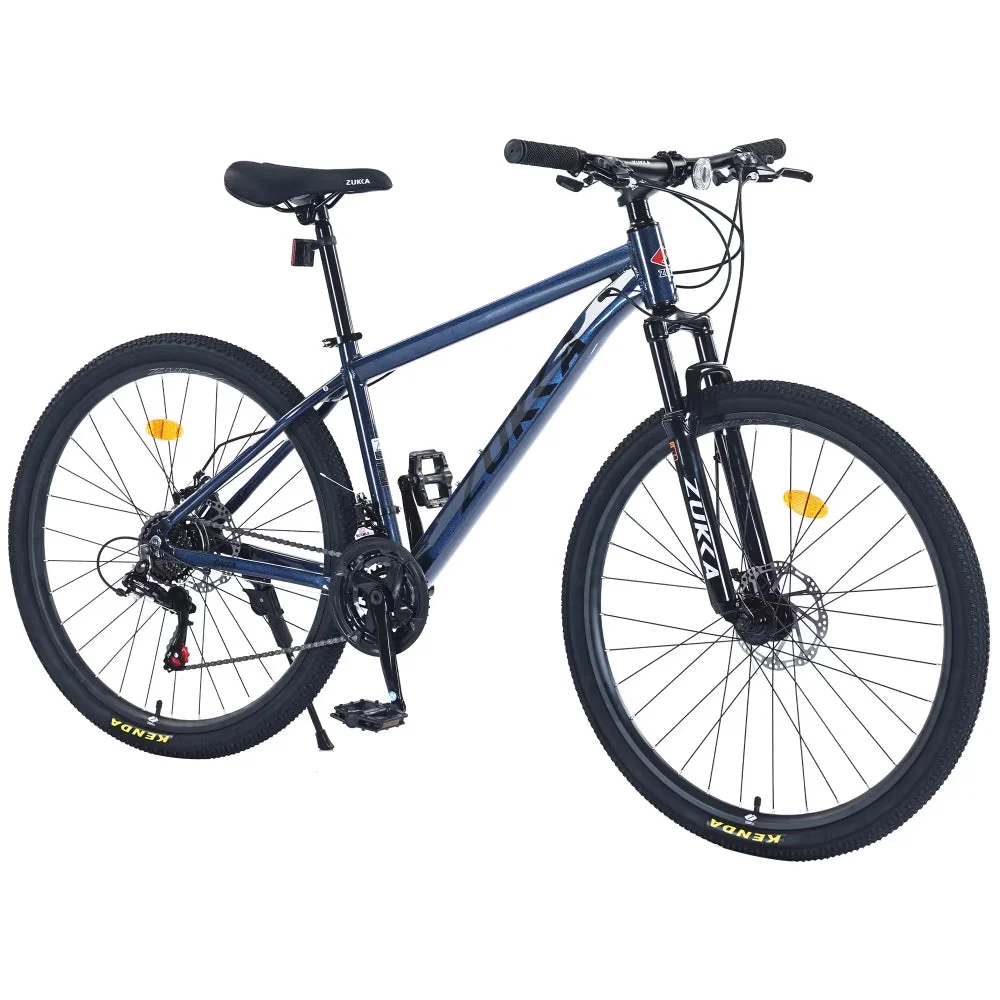 Men’s 27.5 in Mountain Bike – 21-Speed Aluminum Alloy Frame, Front Suspension, Double Disc Brakes