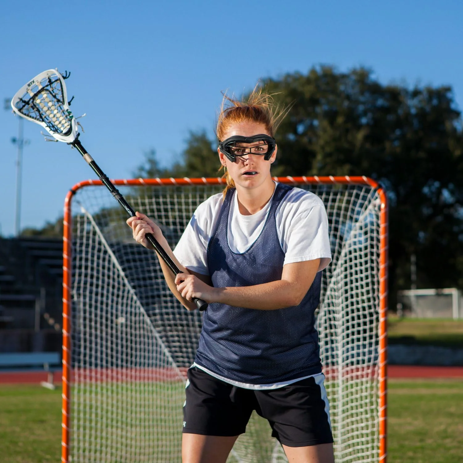 Champion Sports Backyard Lacrosse Goal Official Size Goal with Net - 4' x 4'
