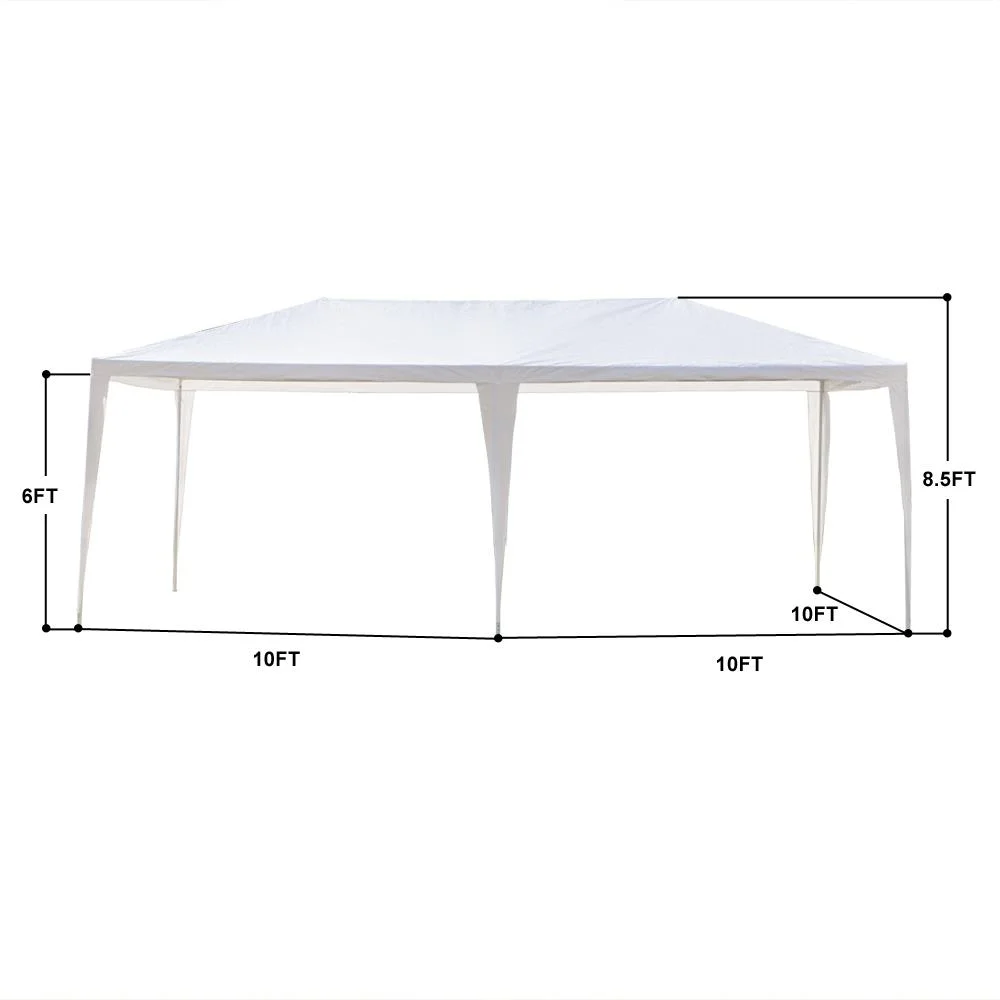 Ktaxon 10' X 20' Canopy Tent with 6 Side Walls for Party Wedding Camping and BBQ