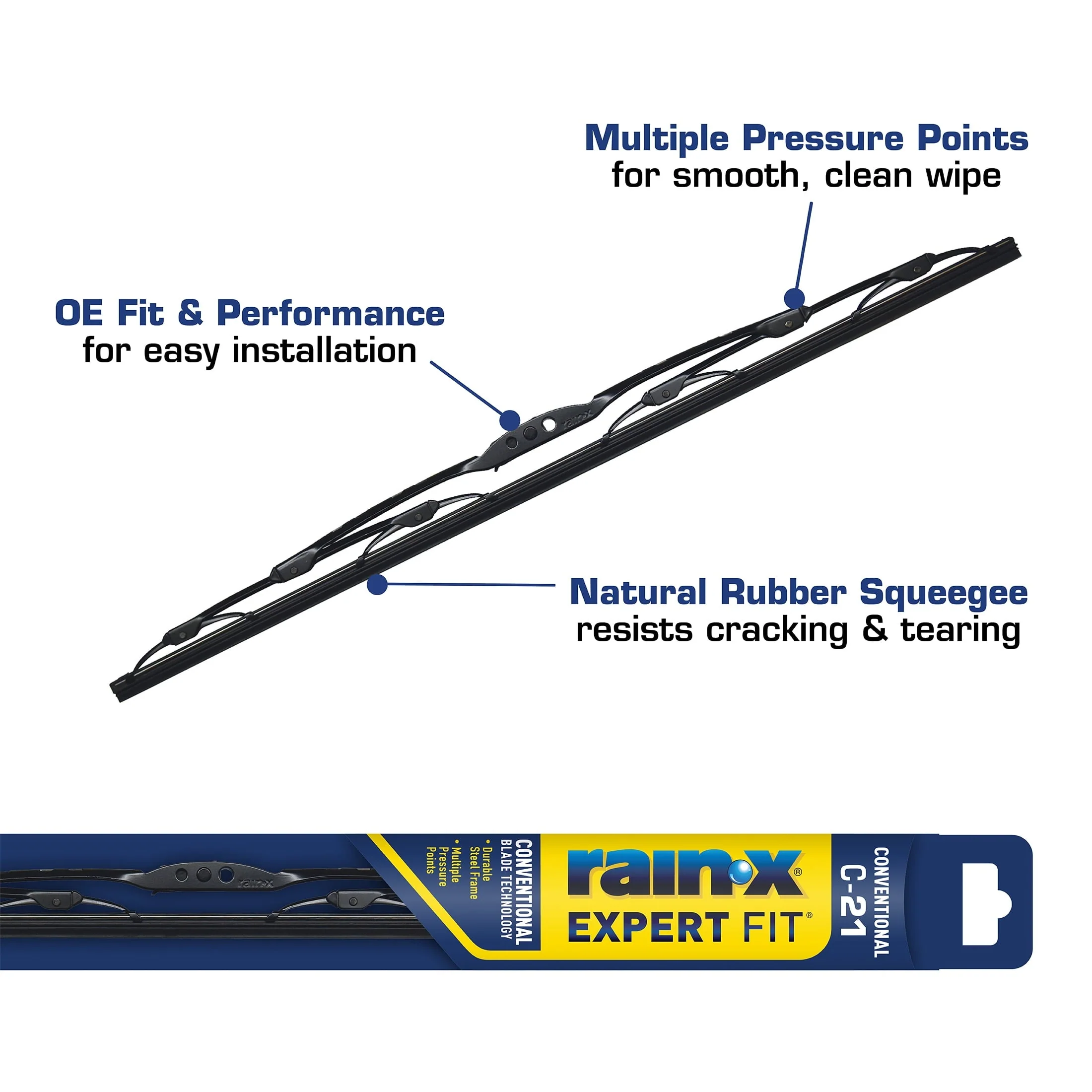 Rain-X Expert Fit Conventional Windshield Wiper Blade C21-4 – 860021