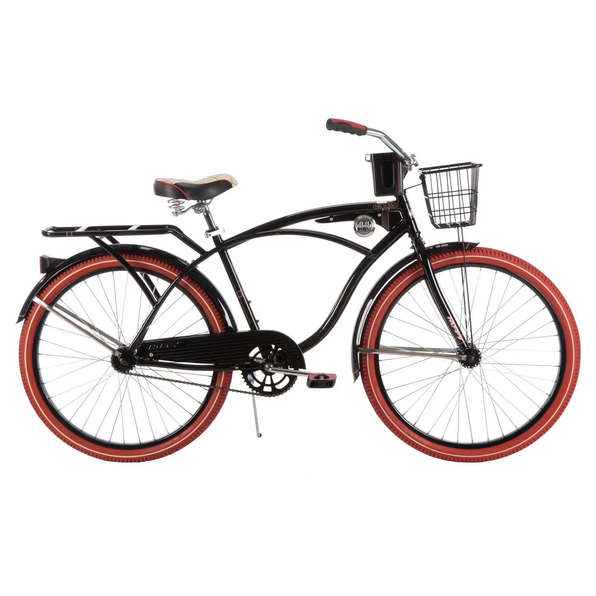Huffy Men's Cruiser Bike 26 in Black - Nel Lusso