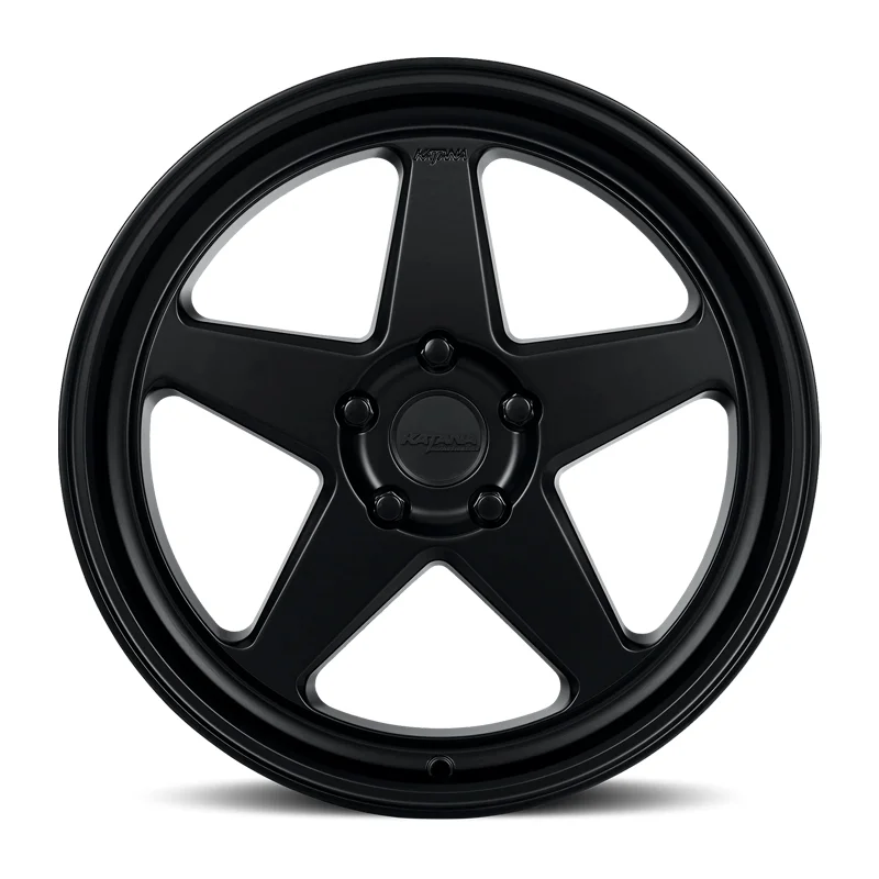 4 x Katana KR03 Matte Black Wheels 5×114.3 18×8 +40et Racing Performance Rims