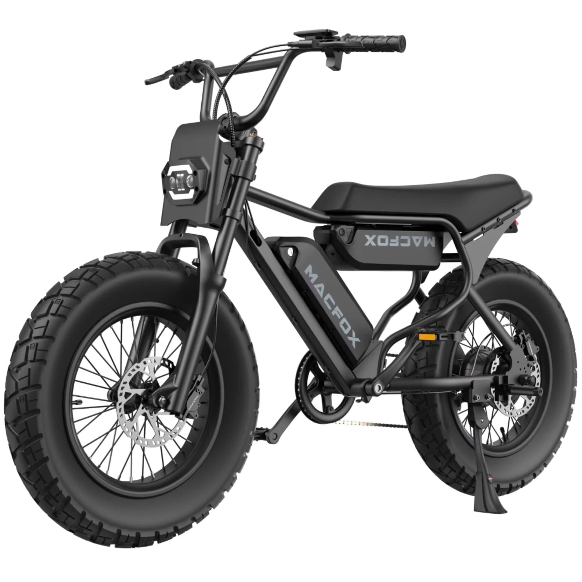 MACFOX Adult Electric Bike, 750W, 25 MPH, 48V 13Ah Removable Battery, 35-Mile Range, 20×4.5in Front And 20×5.0in Rear Tires – X7