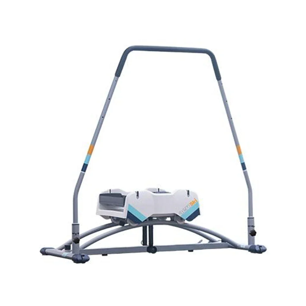 Aeroski Ski Fitness Workout Machine With Recoil Spring Resistance, Gray – 2.0