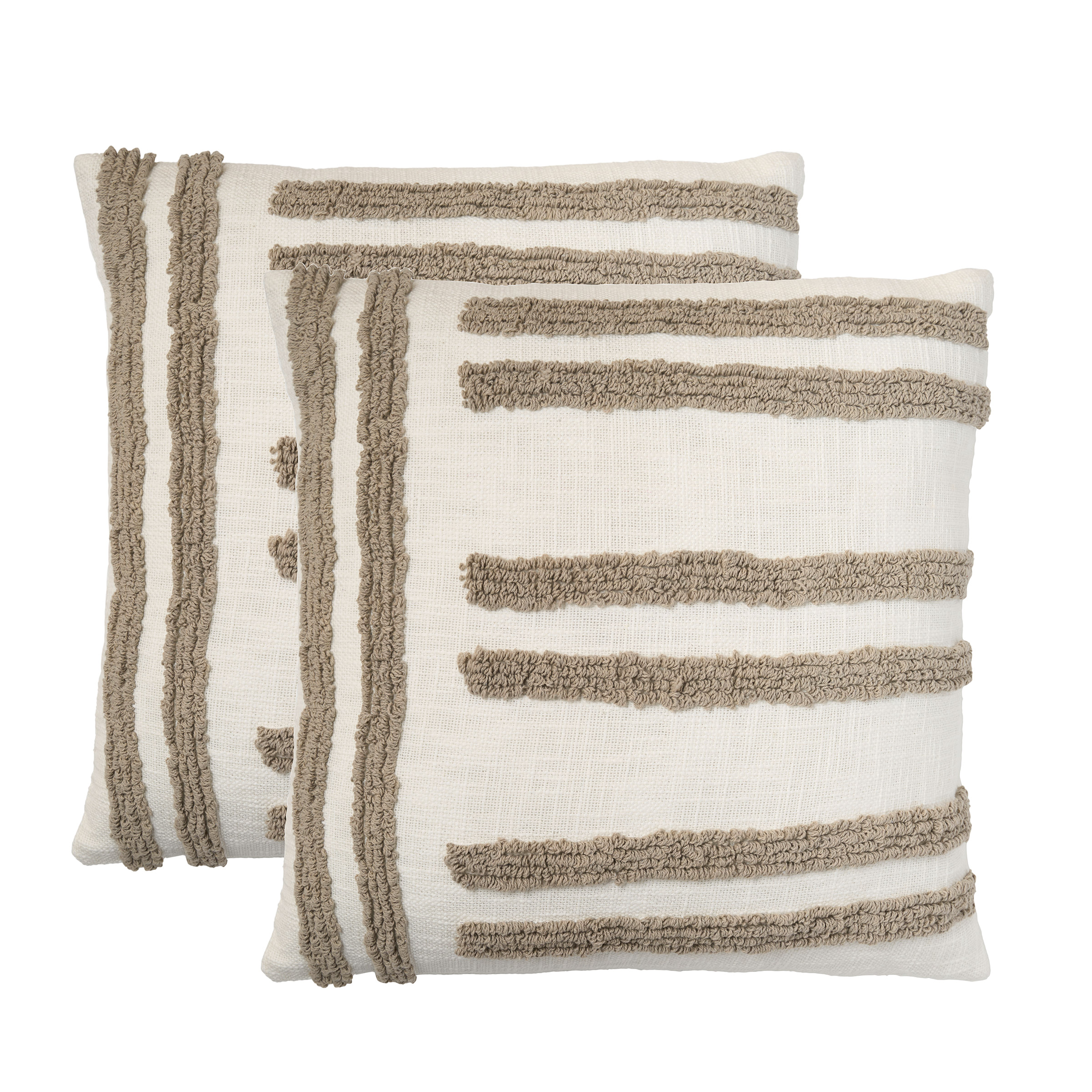 Mina Victory Cotton 20″ x 20″ Decor Pillow, 2-pack