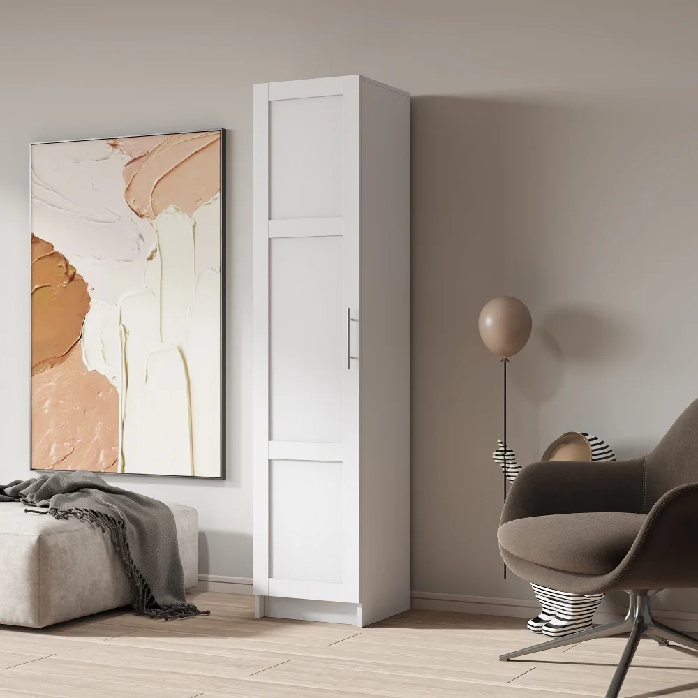 Stackable Wall Cabinet,Hanging Wall Mount Storage Cabinet with Adjustable Shelves and Doors,Sideboard Buffet Cupboard,Console Table,White Wood Finish,11.81 "D x 31.50"W x 29.92 "H