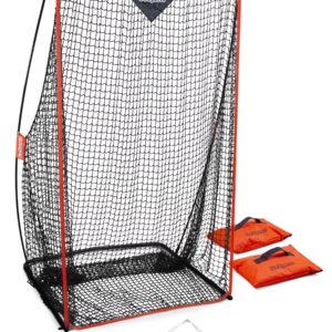 GoSports Football 7' x 4' Kicking Net - Ultra-Portable Design with Weighted Sand Bag