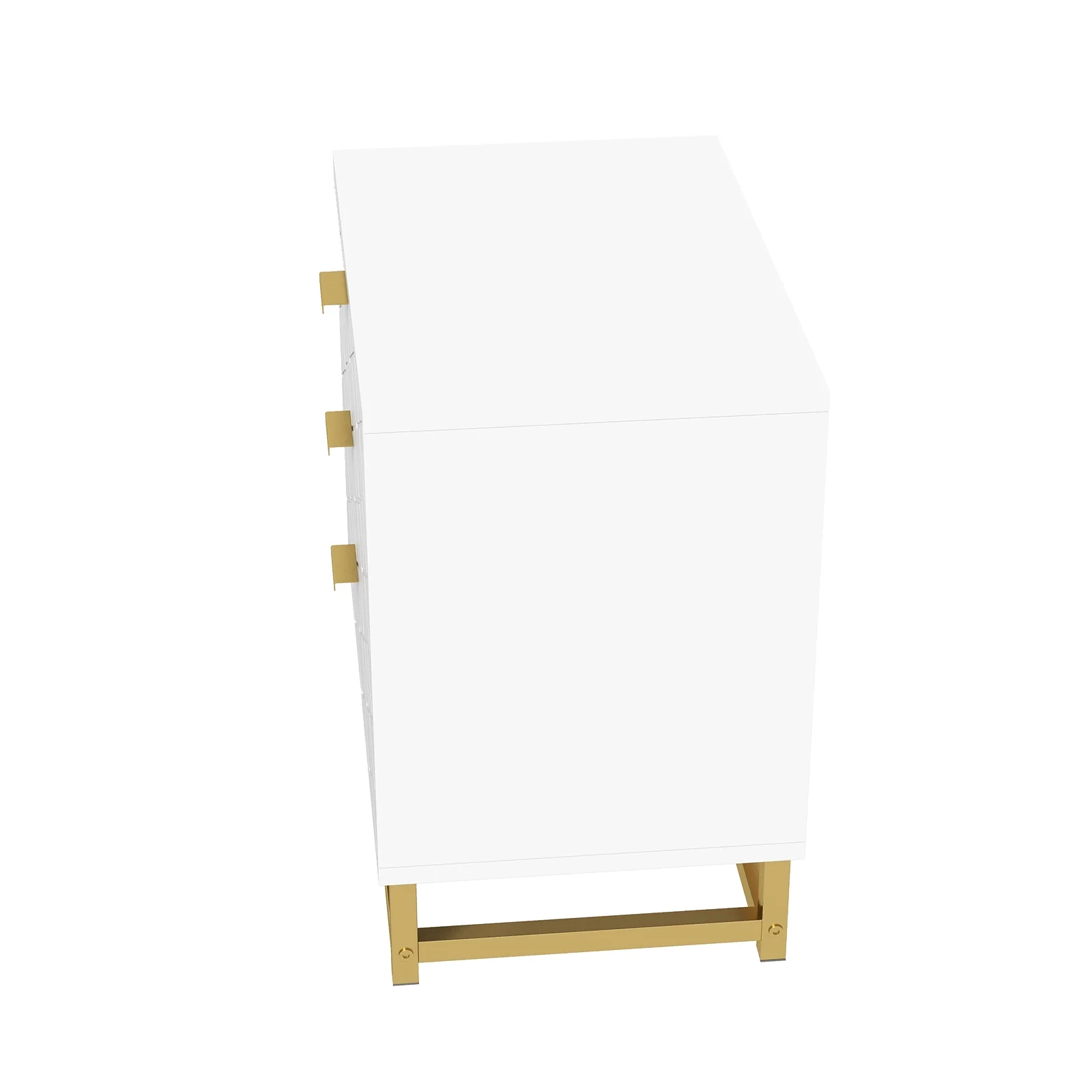 3 Drawer Dresser for Bedroom, Modern Chest of Drawers with 3 Drawers, Tall Nightstand with Metal Base and Metal Handles, Storage Cabinet for Bedroom, Hallway, 15.7"D x 23.6"W x 24.8"H