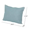 Noble House 23.50"x 27.00" White Rectangle Chair Outdoor Seating Cushions (2 Pack)
