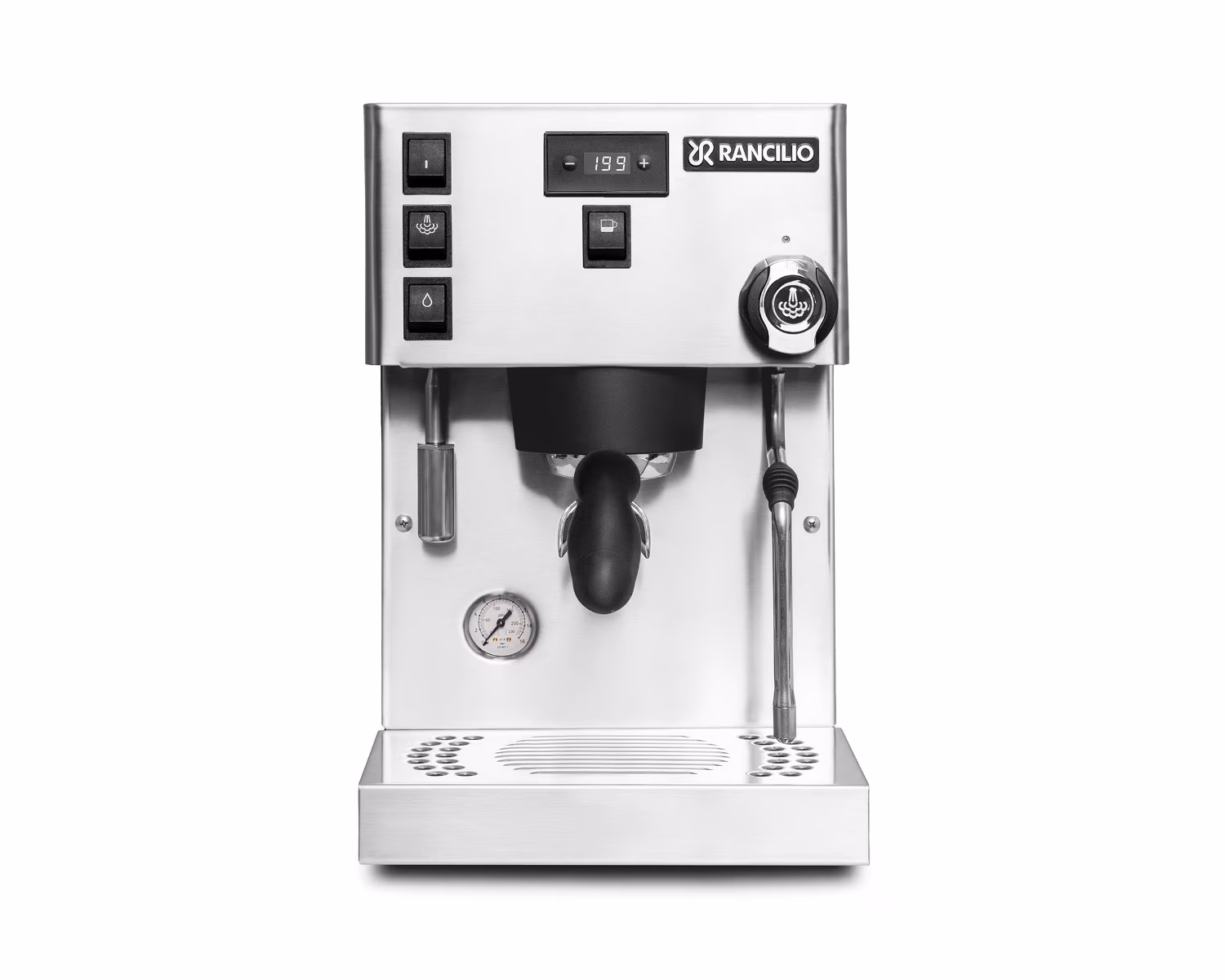 Rancilio Silvia Pro X Espresso Machine - Dual Boiler - PID Control - Shot Timer - (White)