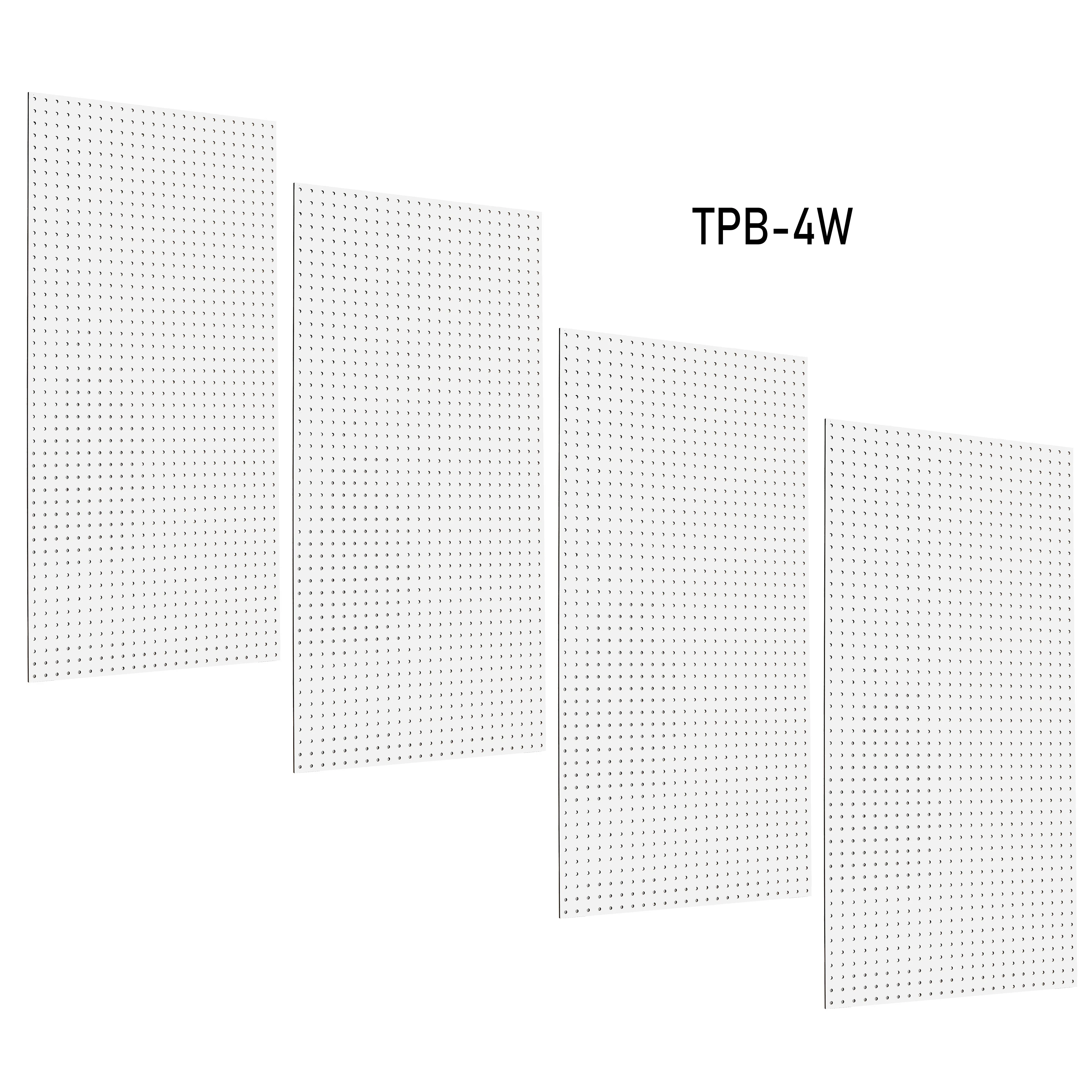 Triton Products 24inch x 48inch Black Tempered Wood Pegboards 4 Pack
