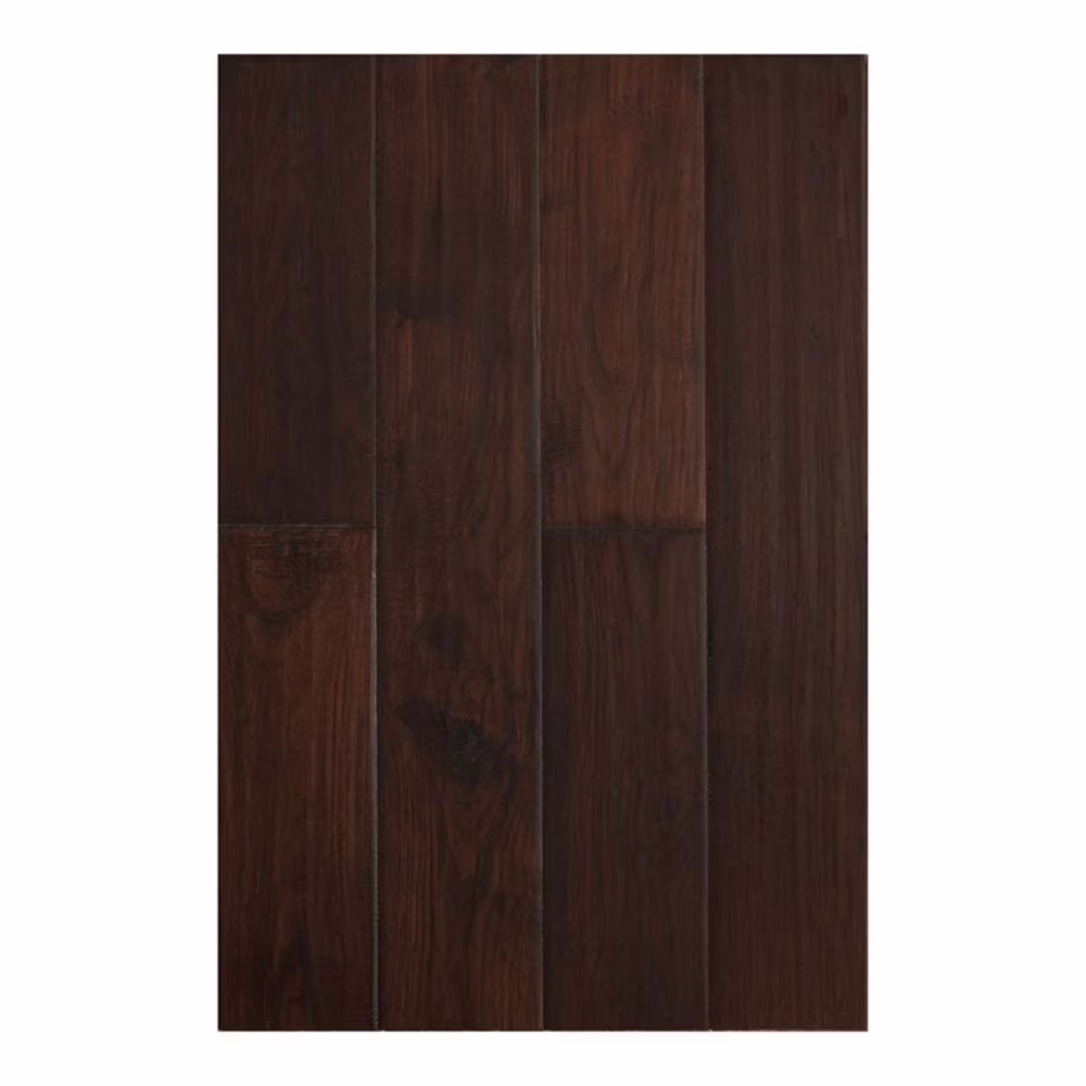 East West Furniture SP-7HH05 Sango Premier Engineered Wood Flooring - European Oak - 1/2 in x 7 in x Random Length Handscraped, 26.24 sqft/box, Shadow Grey