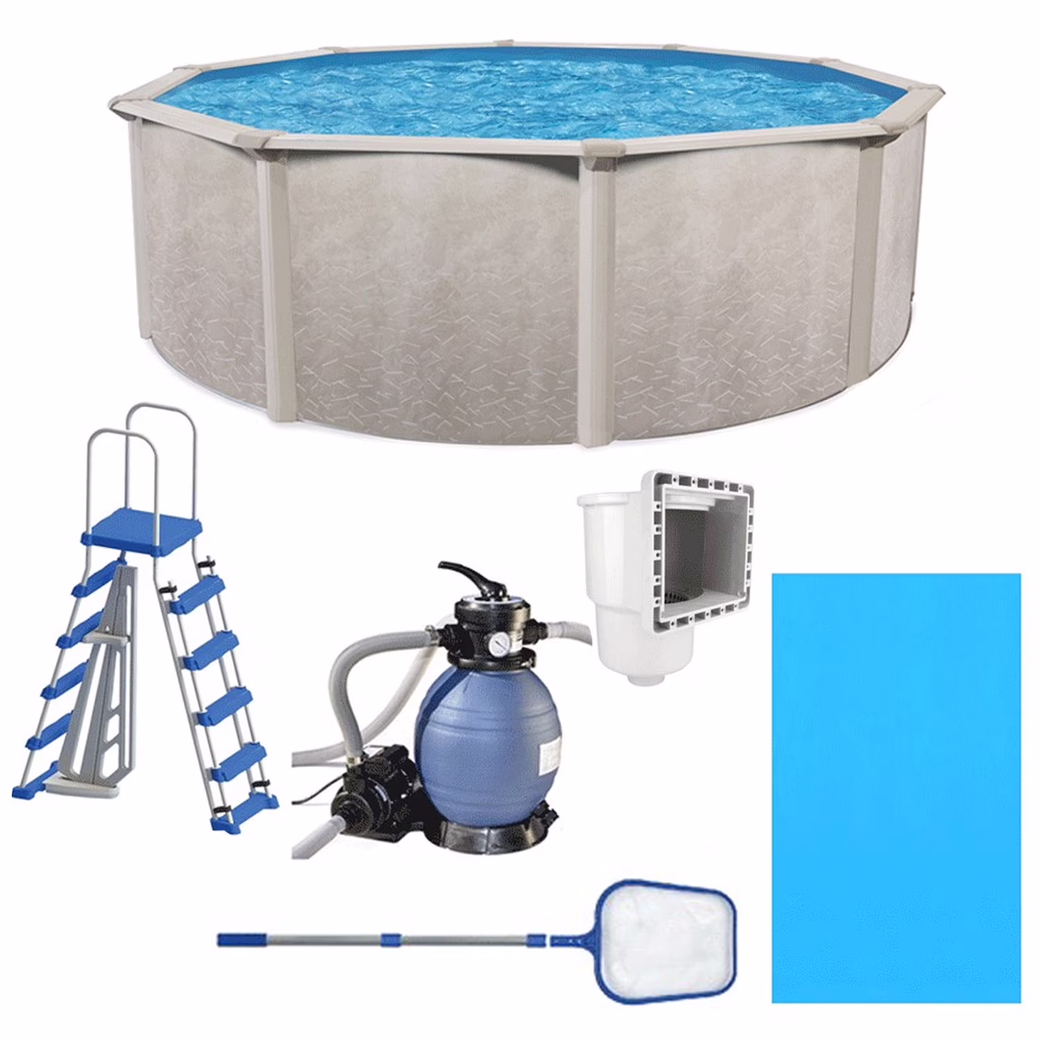 Aquarian Phoenix 15′ x 52″ Steel Frame DIY Family Above Ground Pool Kit