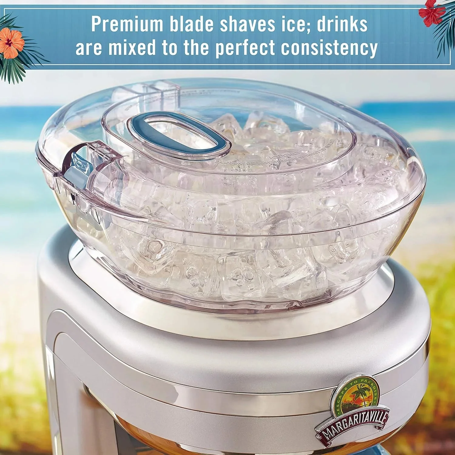 Key West Frozen Concoction Maker with Easy Pour Jar and XL Ice Reservoir