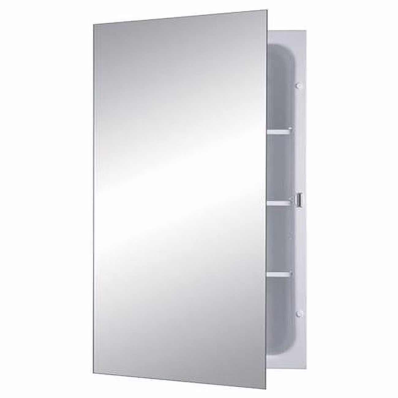 Jensen 1438 16 x 26 in. 1 Door Focus Frameless Medicine Cabinet with Polished Mirror