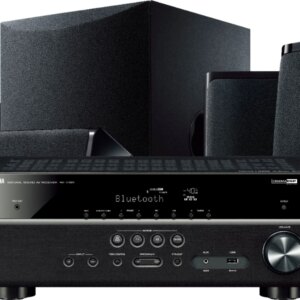 2025 Yamaha – 5.1-Channel 4K Home Theater Speaker System with Powered Subwoofer and Bluetooth Streaming – Black