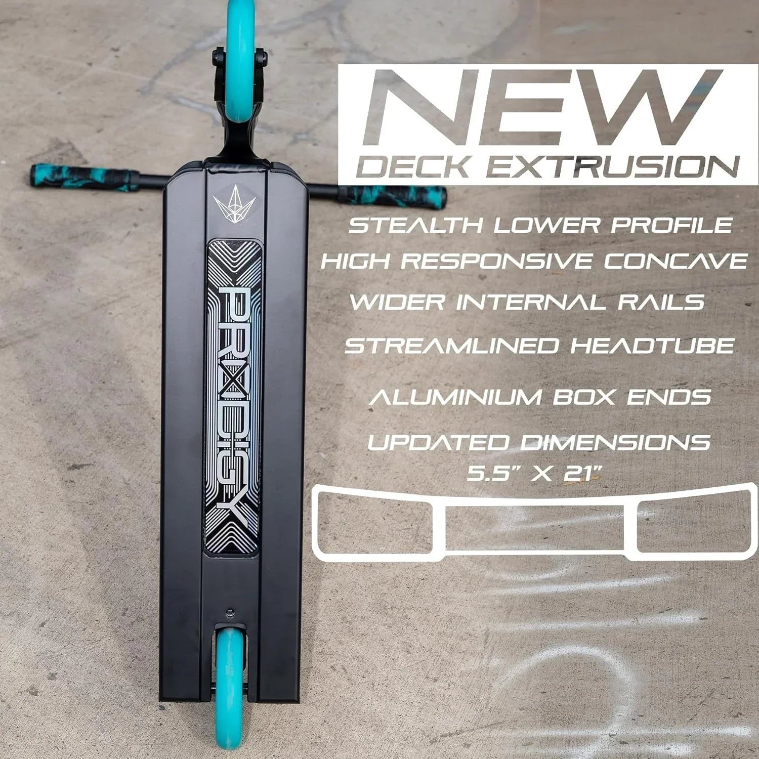 Envy Prodigy X Street Complete Scooter, White, 5.5 x 21 in - COMPPROXSTWH