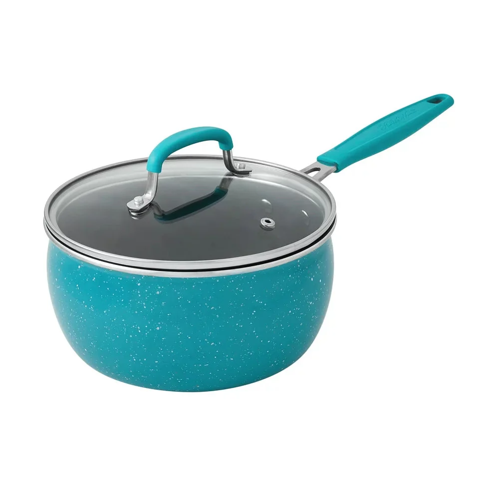 The Pioneer Woman Brilliant Blooms 38-Piece Cookware Set, Teal – Complete Kitchen Solution with Floral Design