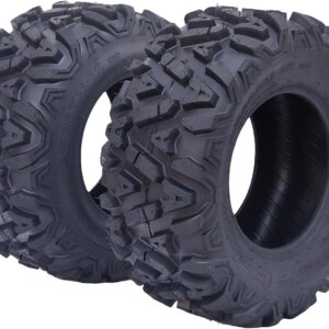 26x12x12 Atv Tires, Set of 2 Atv Tires 26x12-12 6PR, All Terrain Atv/Utv Off-Road Tires, Black