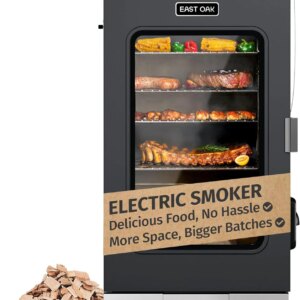 EAST OAK 30" Outdoor Electric Smoker Built-in meat probe smokes up to 6 times longer