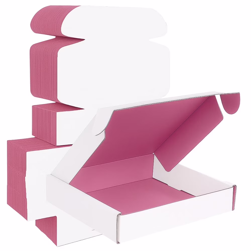 UCANPACK Pink Mailer Boxes 15 x 11 x 2″ (Color Inside) – 50 Pack Color Mailer Boxes, 15x11x2 Shipping Boxes – Custom Mailing Boxes Made in USA