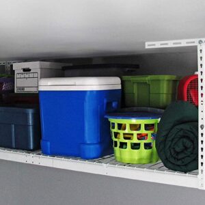 MonsterRax 3' x 8' Overhead Garage Storage Rack Holds 450 Pounds, White