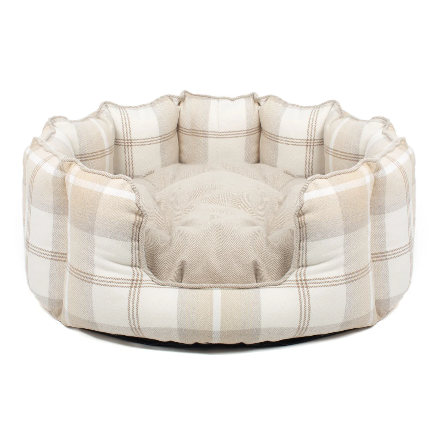 High Wall Bed For Dogs in Balmoral Tweed