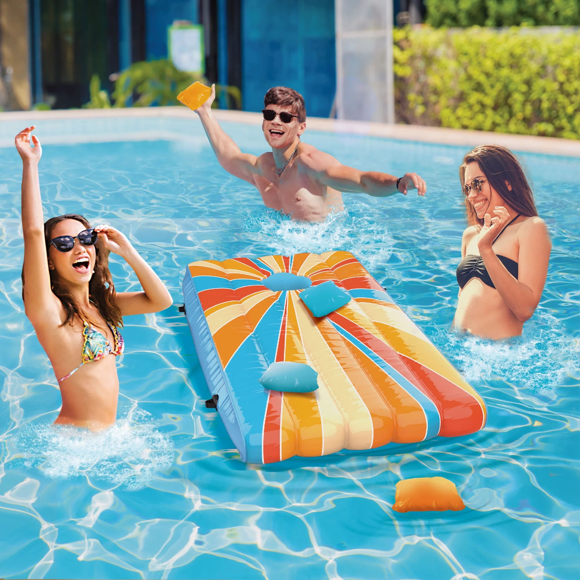 Intex 17' x 48" Clearview Prism Frame Above Ground Swimming Pool Set with Pump