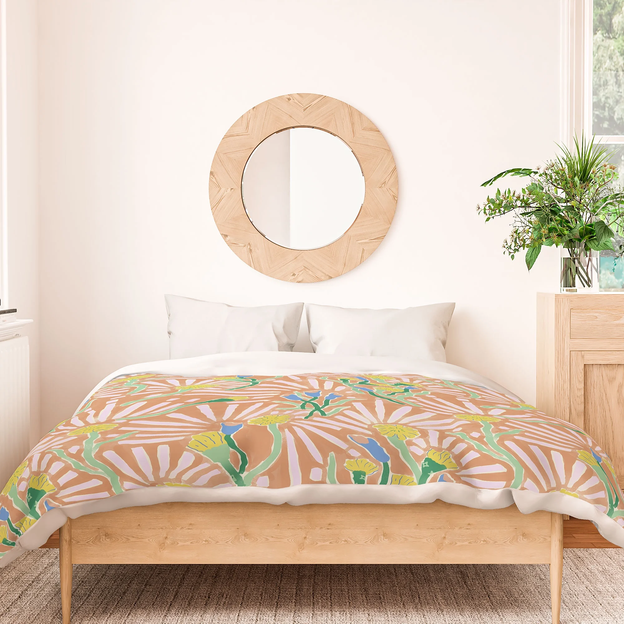 Society6 MSRYSTUDIO Garden Magic Fantasy Duvet Polyester Twin- 68" X 88"