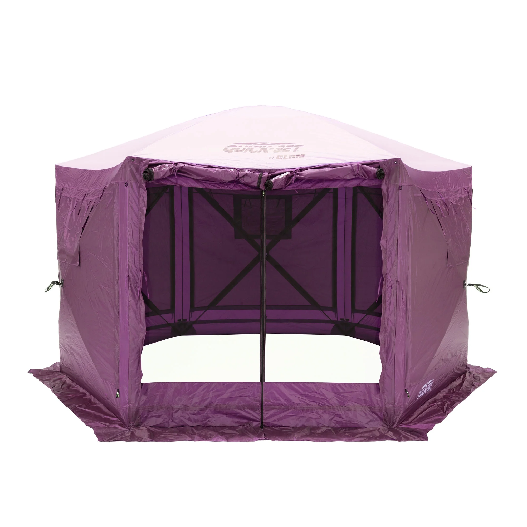 CLAM Quick-Set Pavilion 12.5 x 12.5' Portable Outdoor Canopy Shelter, Green