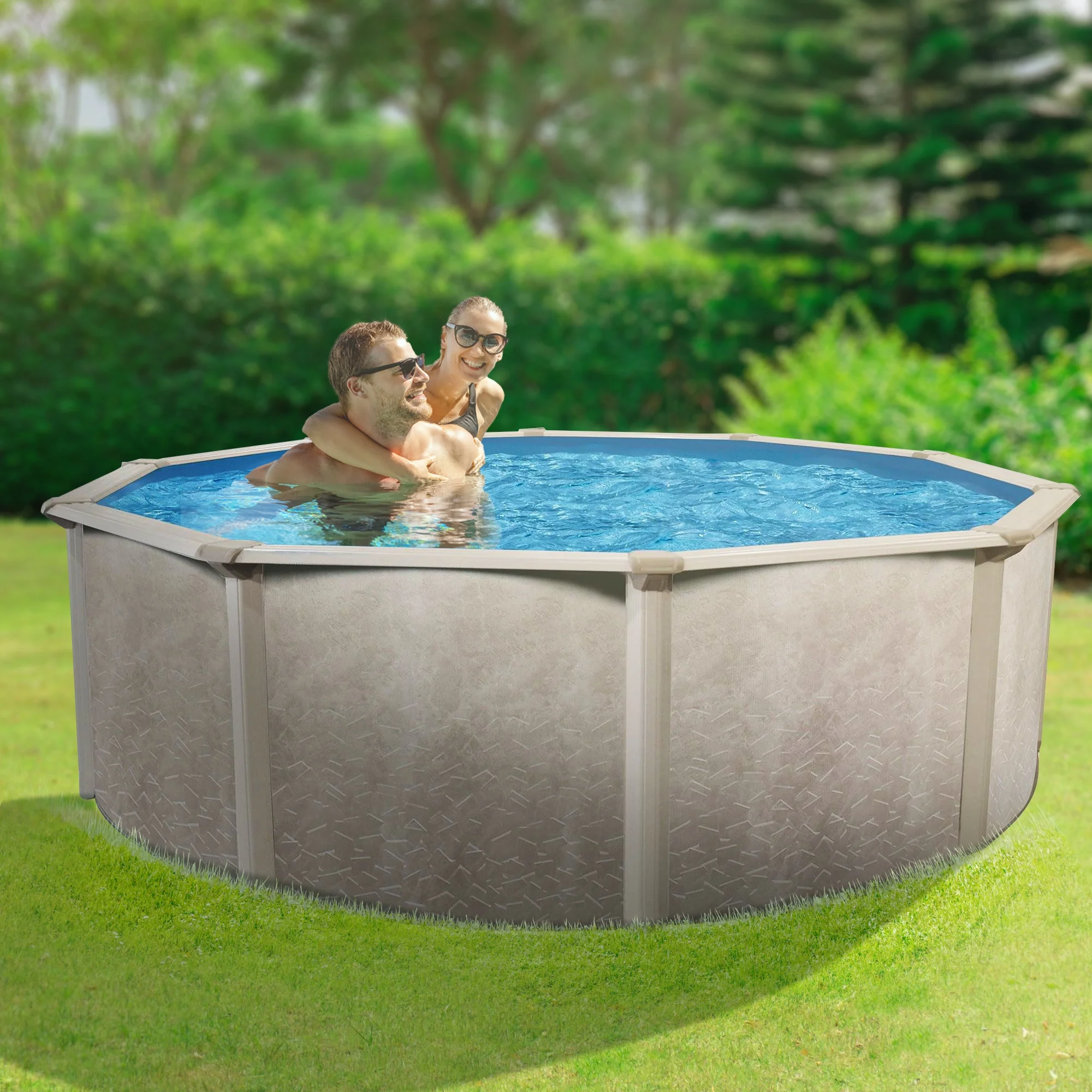 Aquarian Phoenix 18' x 52" Steel Frame DIY Family Size Above Ground Pool