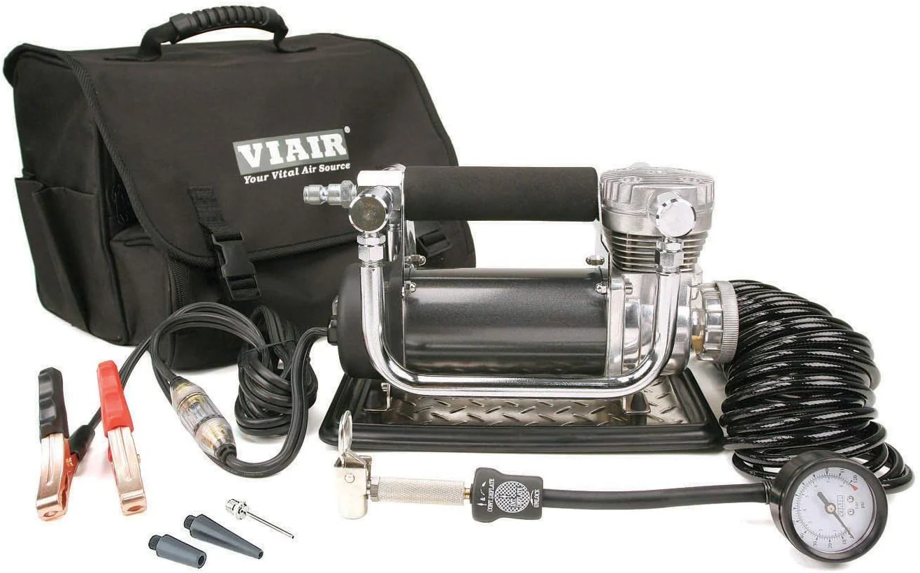 440P – 44043 Tire Inflator Portable Heavy Duty Offroad Air Compressor for Large Trucks & Jeeps | 12V On/Offroad Tire Pump Air Compressor, 150 PSI, up to 37″ Tires, Alligator Clips