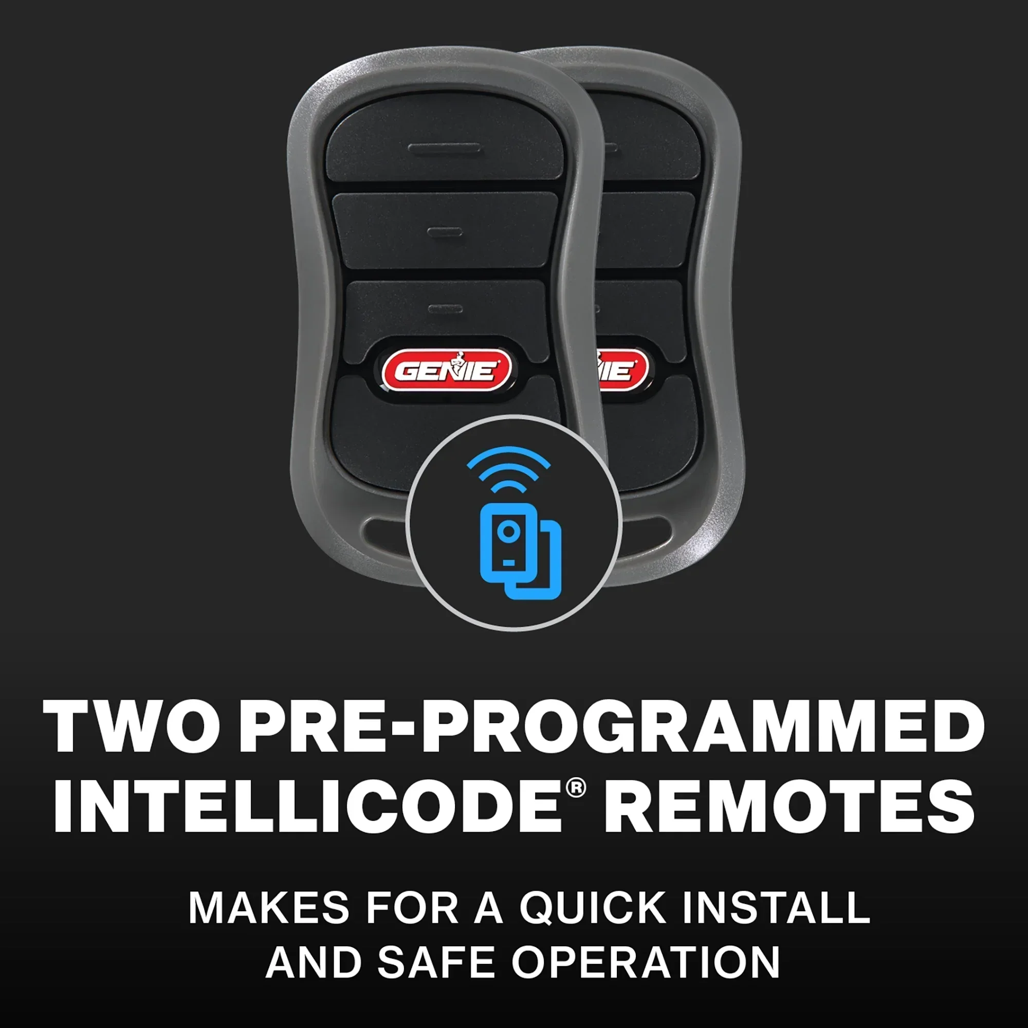 Genie StealthDrive Connect Smart Garage Door Opener With WiFi And Battery Backup - 7155-TKV