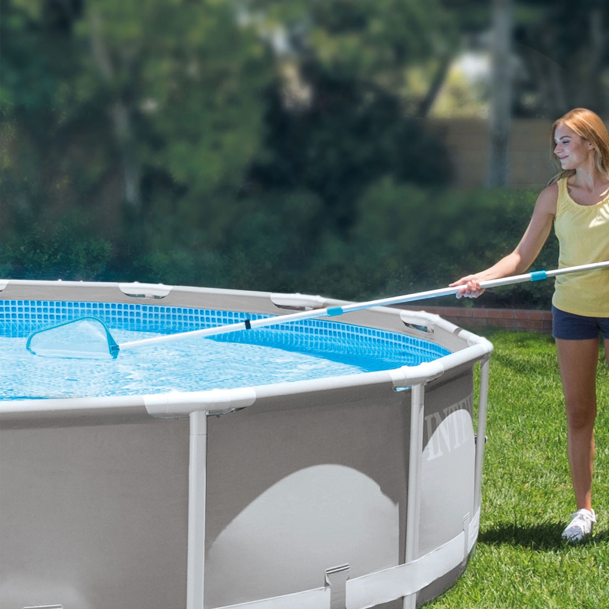 Intex Prism Frame 15' x 48" Pool Set with Ladder, Cover & Maintenance Kit
