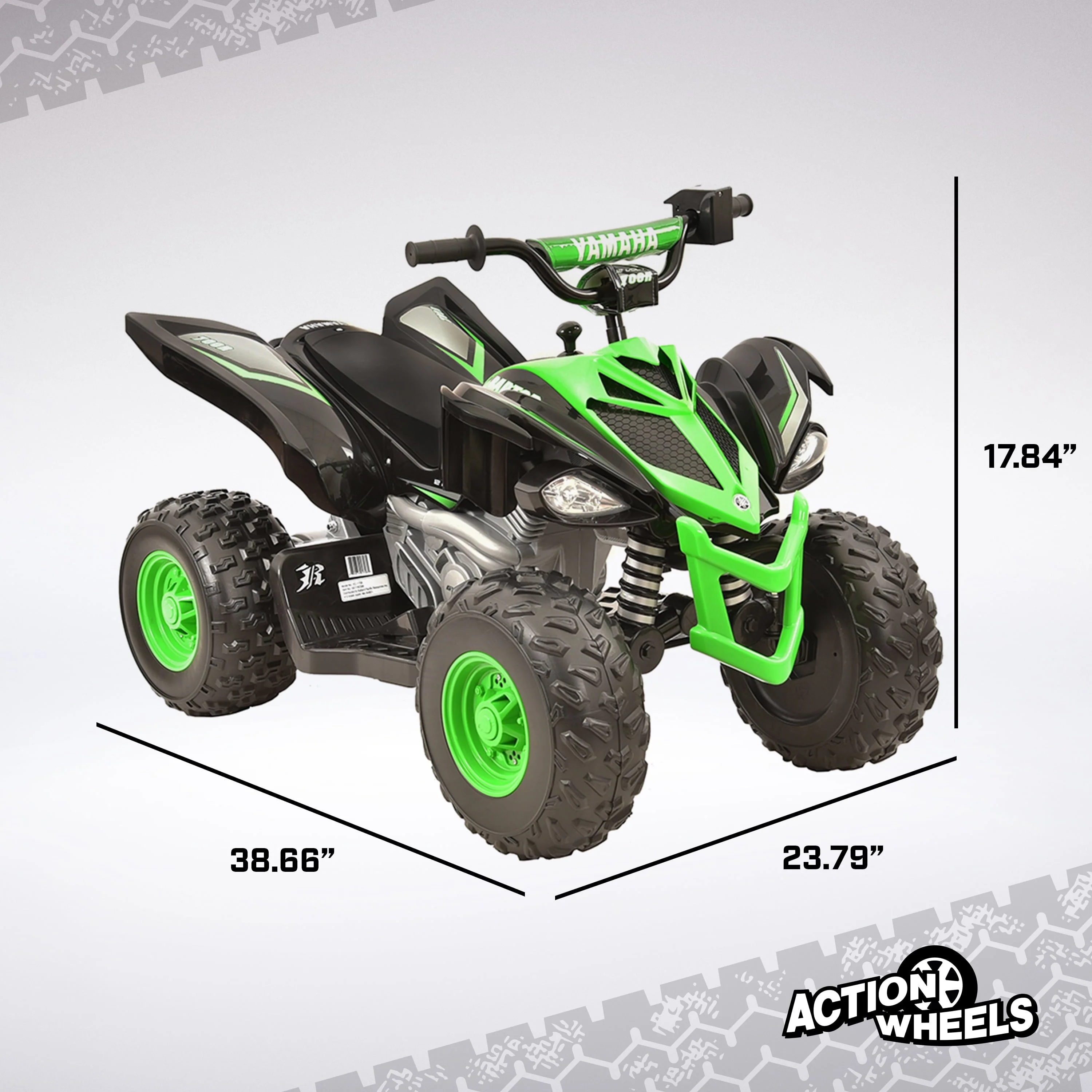 Yamaha 12V Raptor ATV Powered Ride-on for Boys & Girls, Ages 3+, up to 5 MPH