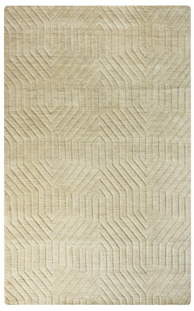 Gatney Rugs Fossumtown Area Rug TC8580 Tan Geometric Angled 3′ x 5′ Rectangle