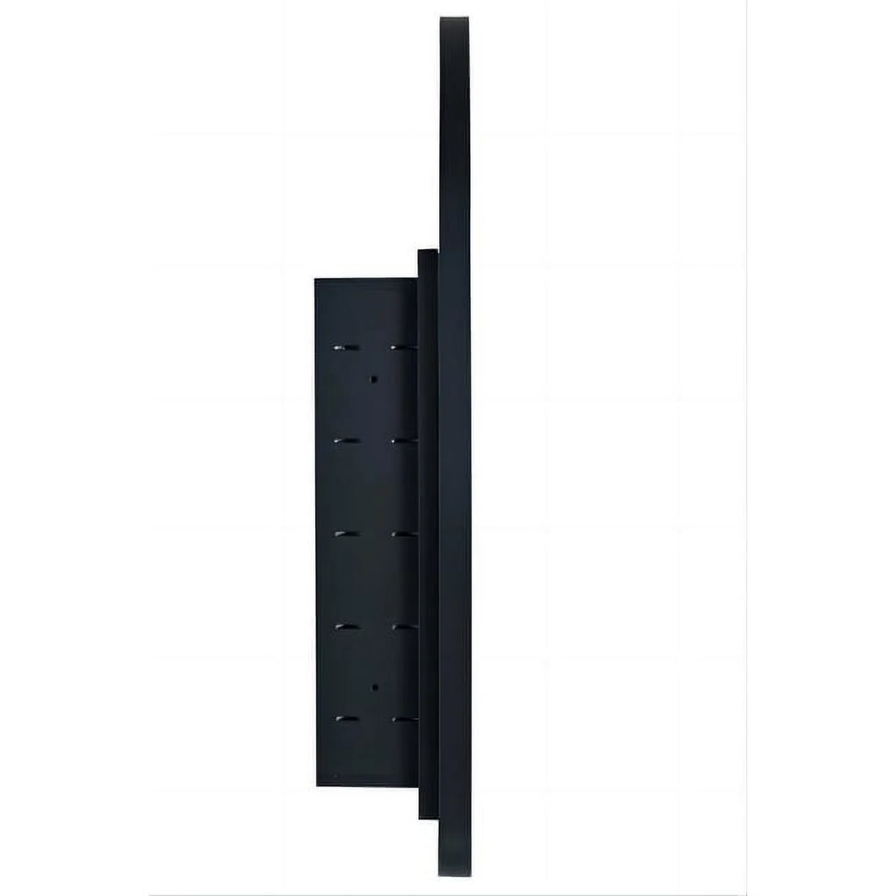 TEHOME Aristes Recessed Framed Medicine Cabinet with Mirror and Adjustable Shelves 16" x 28.3" - Black