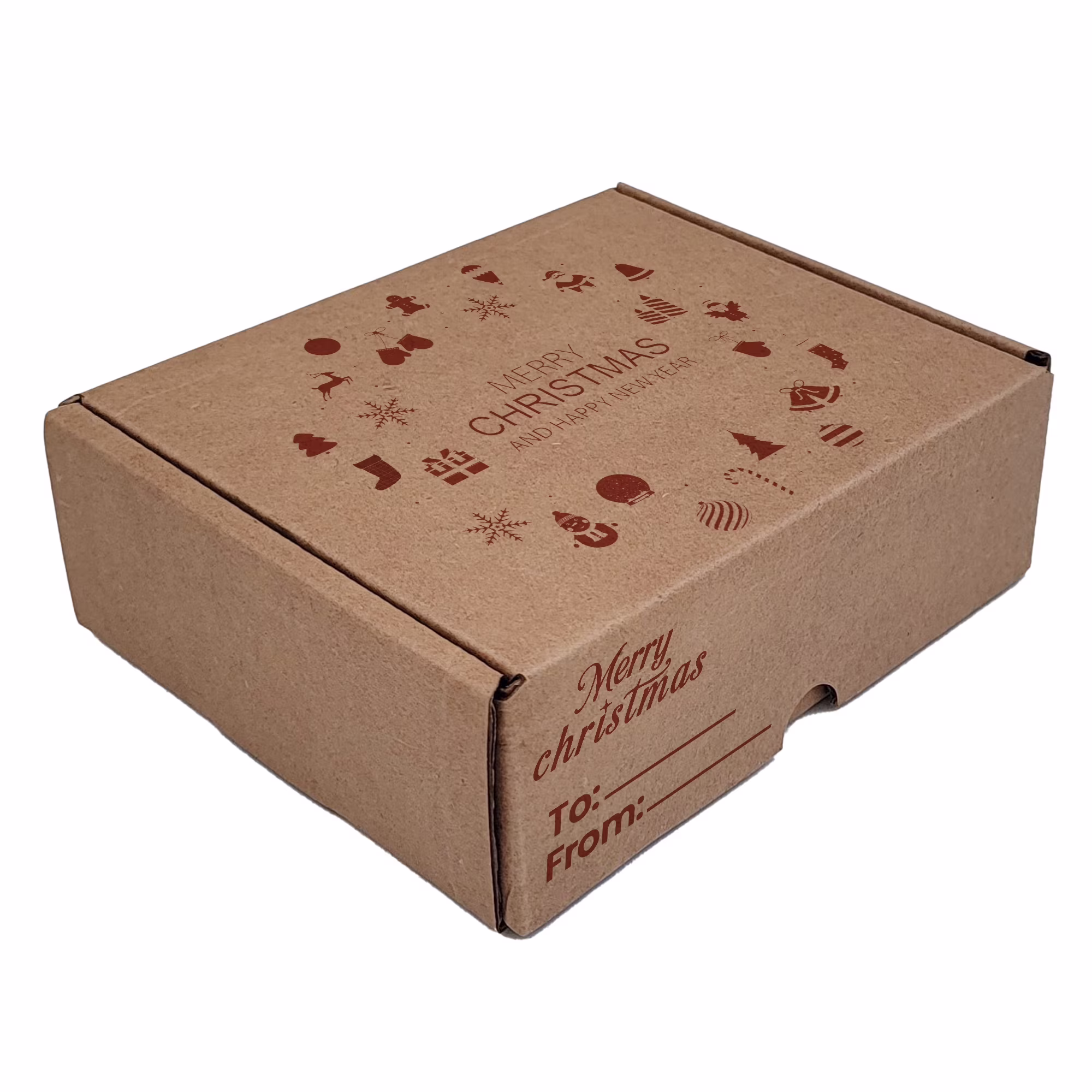 Ucanpack Christmas Mailing Boxes 7 x 5 x 3″ – Xmas New Year Printed Holiday Gift Shipping Boxes – Holiday Shipping Box Made In USA Christmas Box Shipping Box Cardboard Shipping Boxes