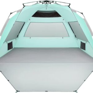 Large Pop Up Beach Tent Sun Shelter for 5-6 Person Portable Sun Shade Instant Tent