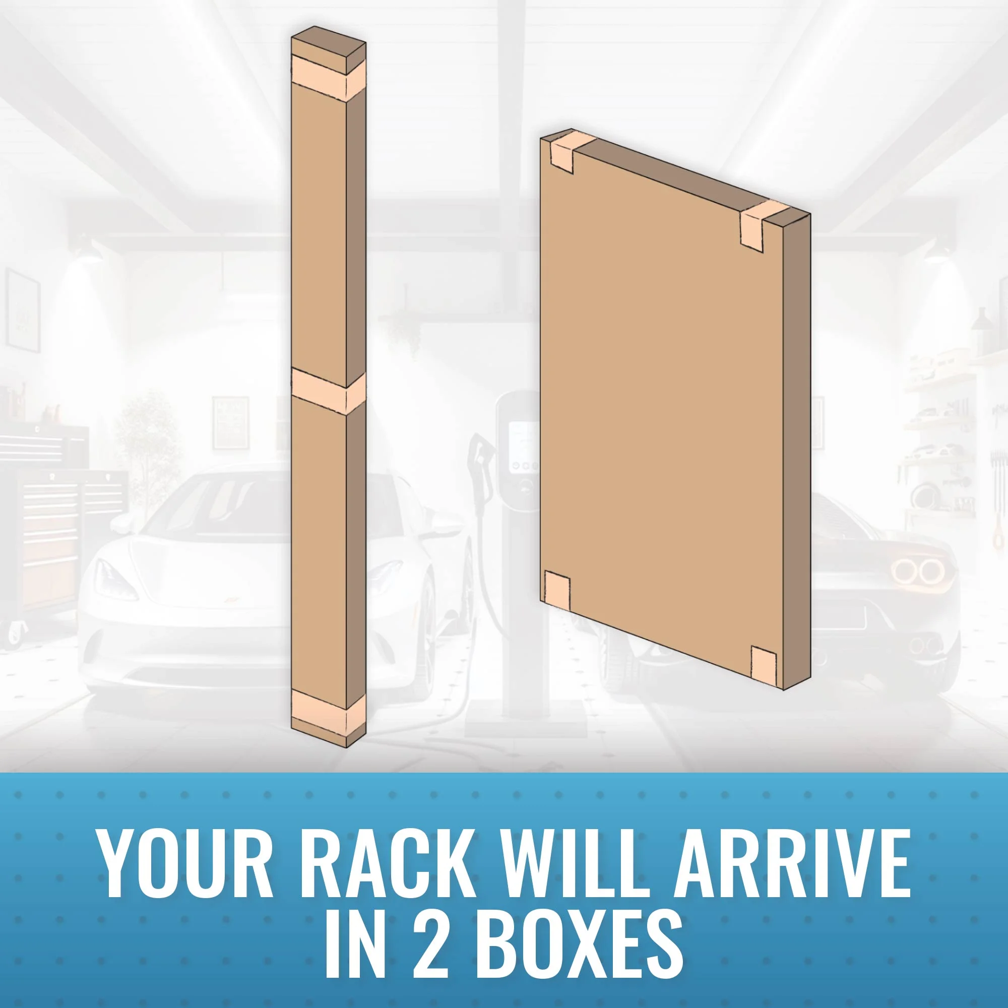 MonsterRax 4' x 8' Overhead Garage Storage Rack Holds 500 Pounds, White