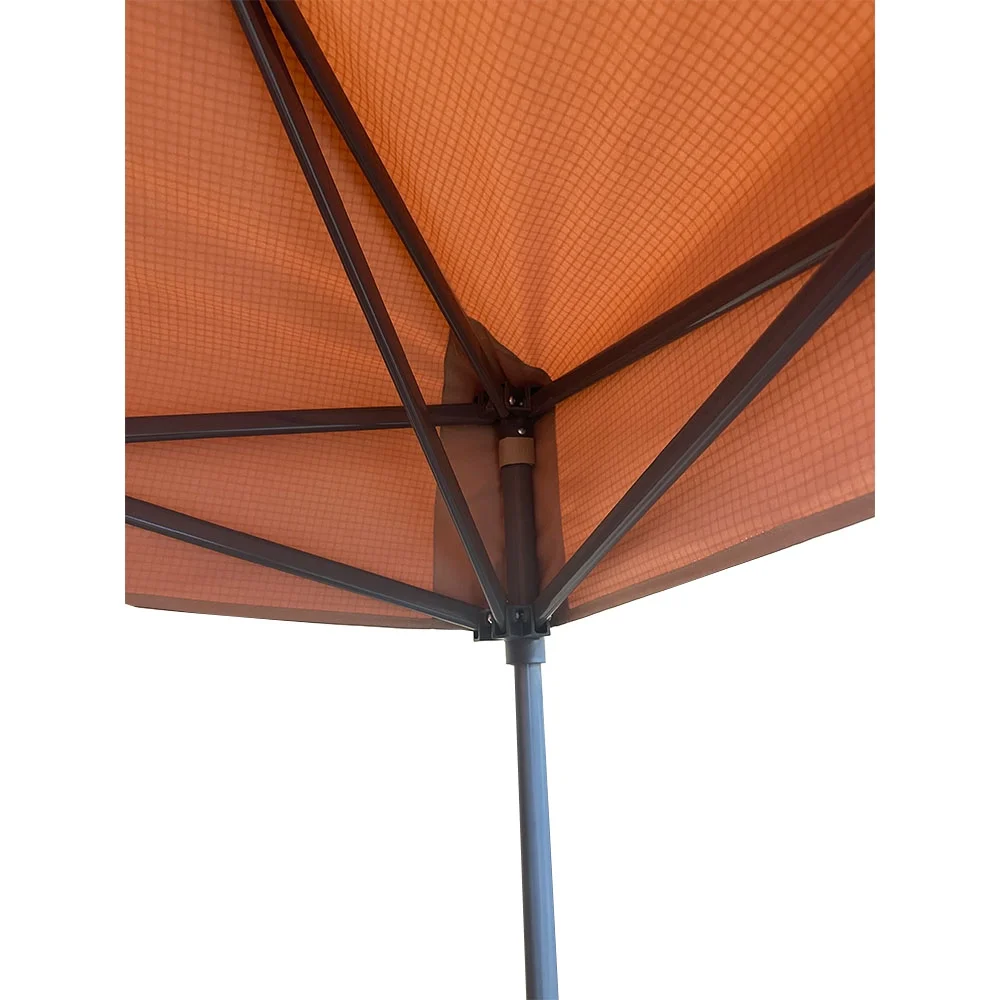 Garden Winds Custom Fit Replacement Canopy Top Cover Compatible with The Crown Shades Base 11' x 11', Canopy Top 9' X 9' Slant Leg - Upgraded Performance RIPLOCK 350 Fabric - Slate Gray