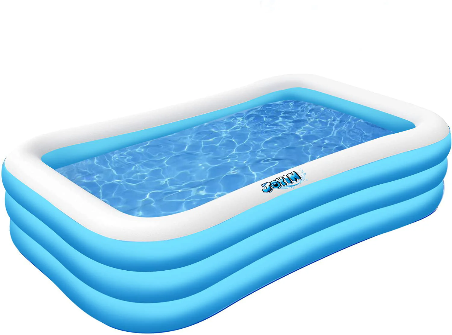 Joyin 120″ Inflatable Family Swimming Pool 120″ X 72″ X 22″ Full-Sized Inflatable Lounge Pool for Baby, Kiddie, Kids, Adult, Infant for Ages 3+. Seasonal merriment Water Party /Family Activity