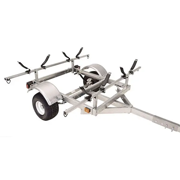Malone LowMax 2-Kayak Galvanized Steel Trailer With LED Lights And 70 MPH Tires