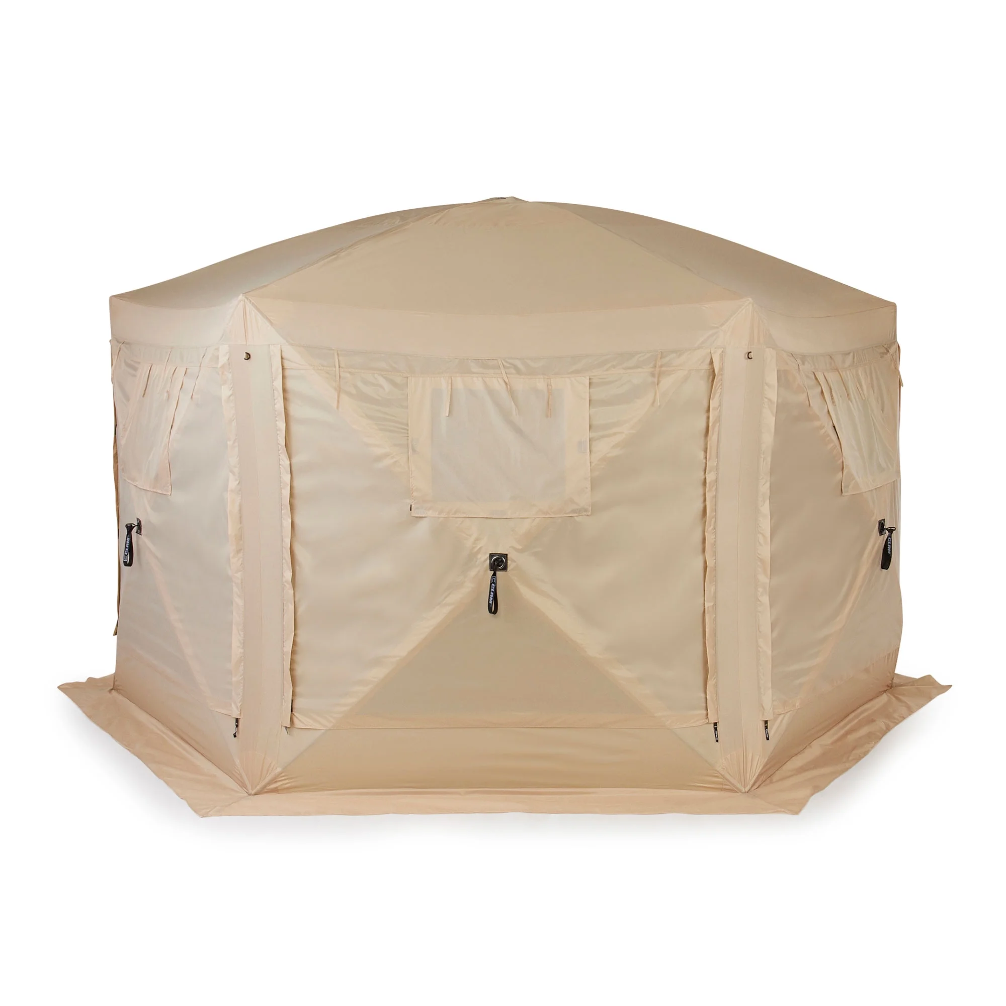 CLAM Quick-Set Pavilion 12.5 x 12.5' Portable Outdoor Canopy Shelter, Green