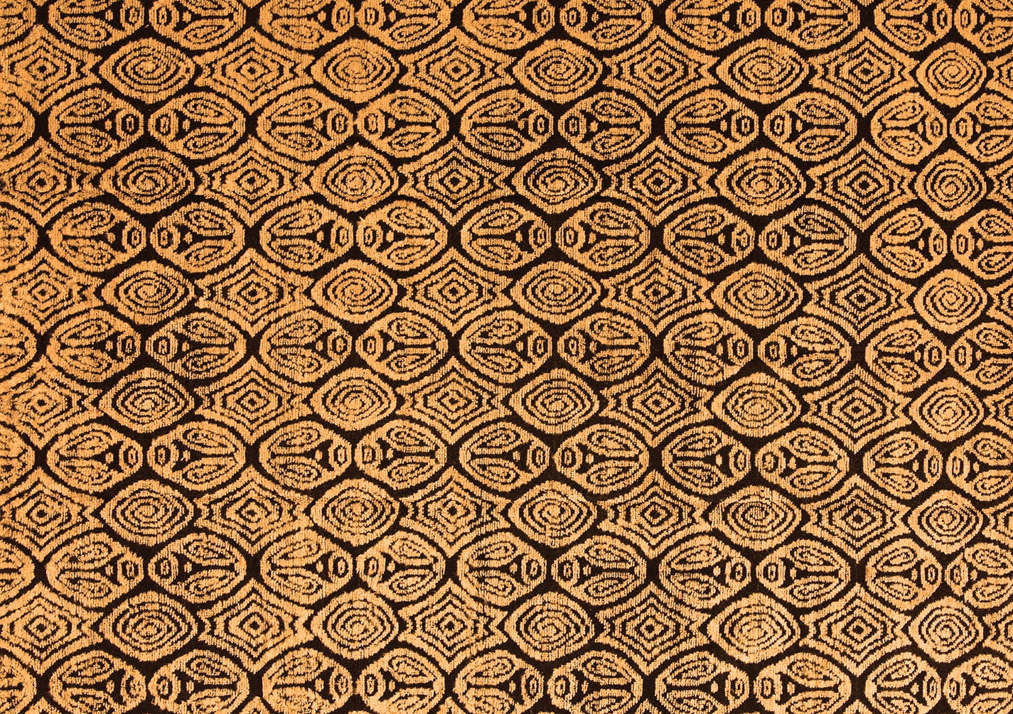 Ahgly Company Indoor Rectangle Abstract Orange Modern Area Rugs, 2′ x 3′
