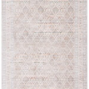 SAFAVIEH Princeton Ema Geometric Area Rug, Ivory/Blue, 8' x 10'