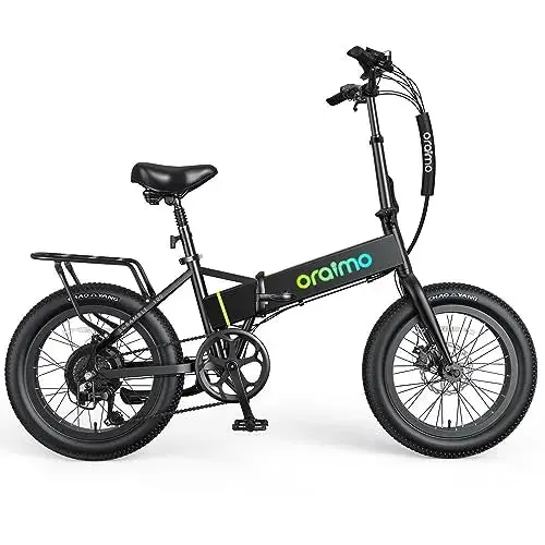 Oraimo Electric Bike, 750W-1000W Motor, 45-Mile Range, 557Wh Hidden Battery, 7-Speed Gear System
