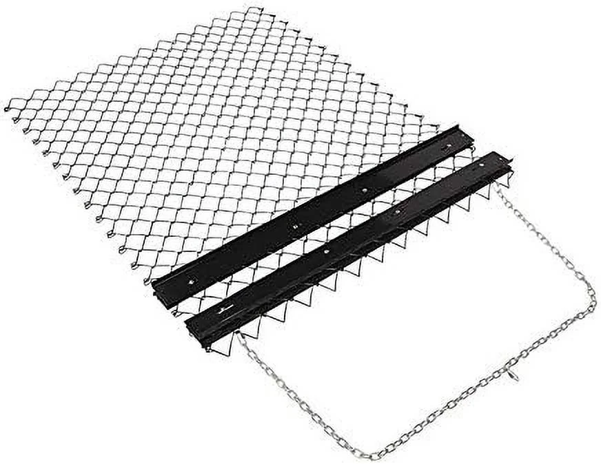 Steel Drag Harrow/Field Leveler for ATV, UTV & Tractor with Front Tray, 5' x 4'