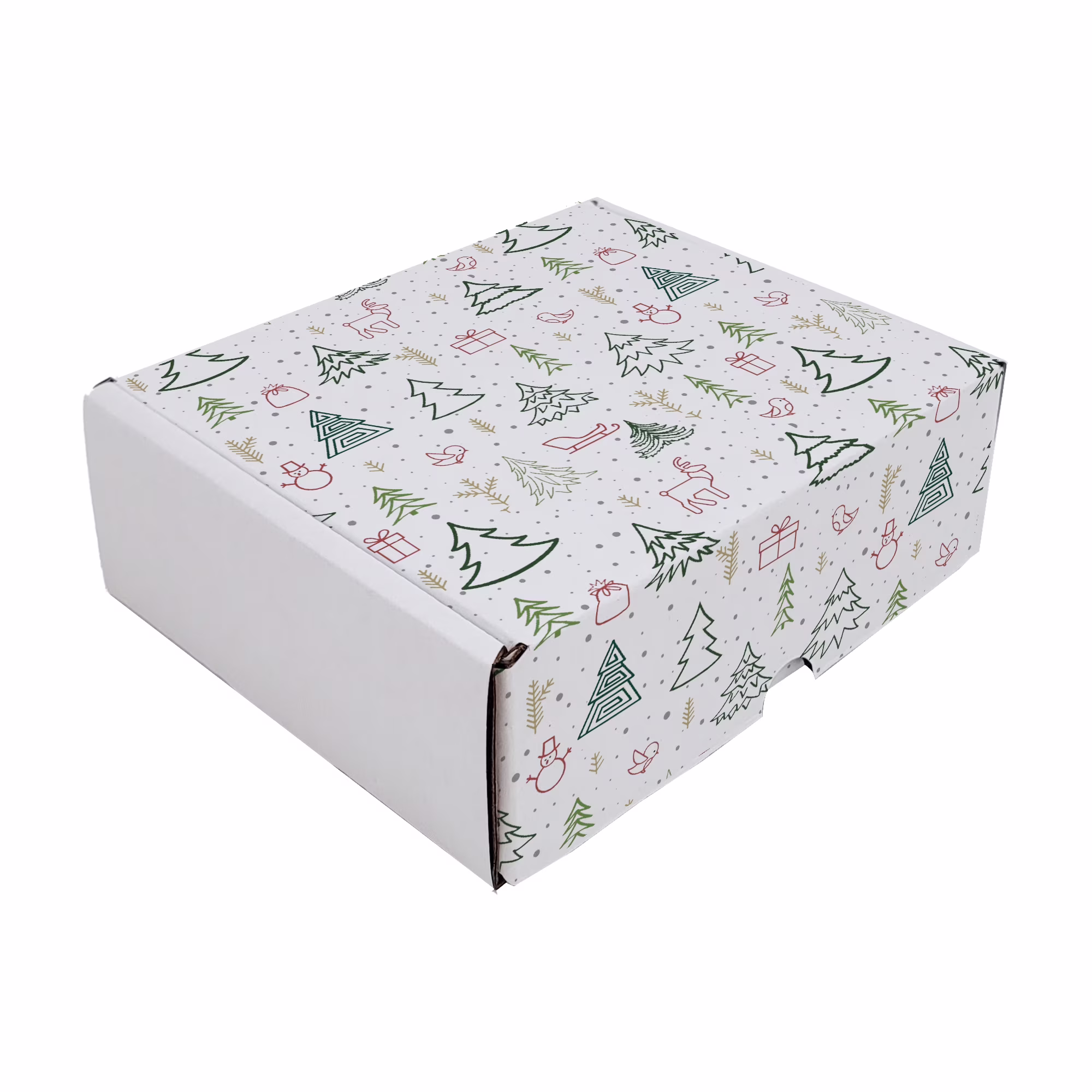Ucanpack Christmas Packing Boxes 11 x 7 x 3″ – 50 Pack Winter Forest Printed Holiday Boxes – Holiday Shipping Box Made In USA Holiday Box Corrugated Shipping Boxes
